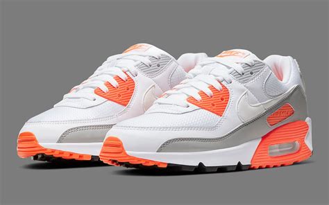 white and orange air max